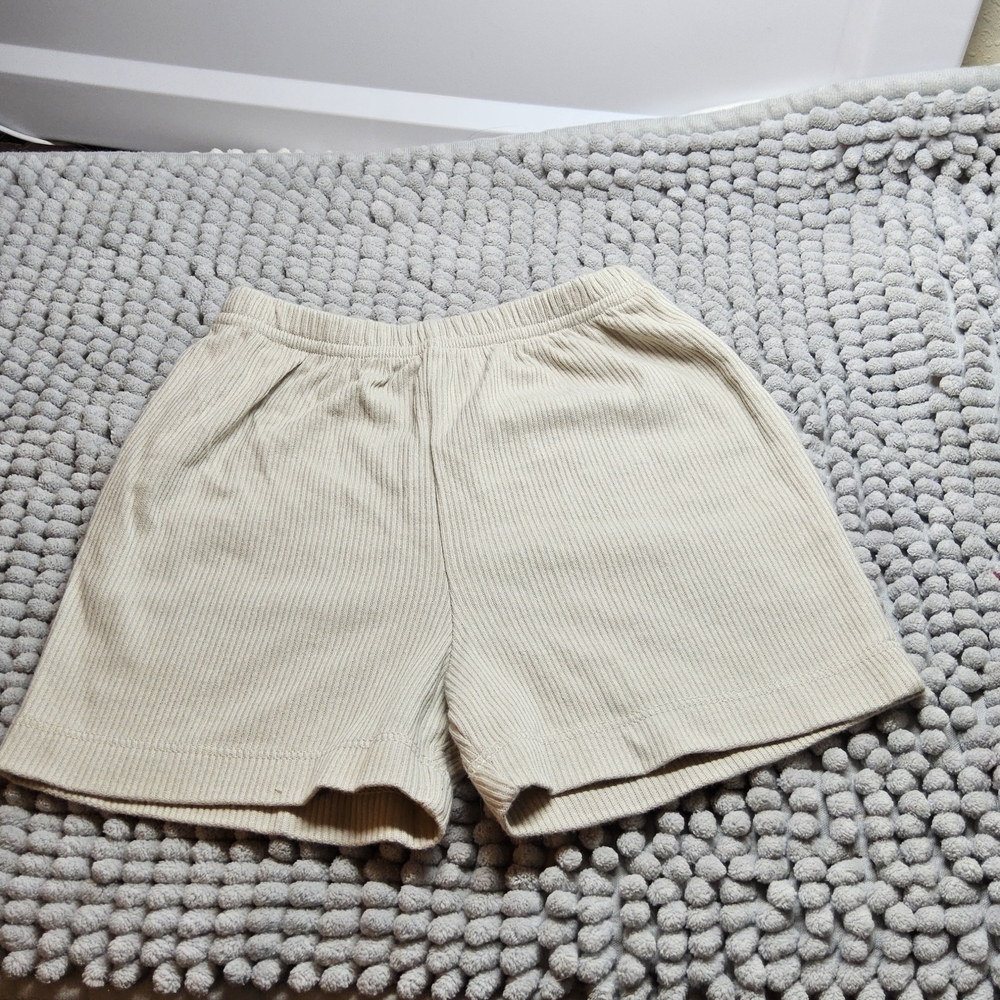 NWOT Size 12 months Jacadi Cream Ribbed Baby Shorts